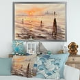 thumbnail image 3 of Designart 'Panorama of Venice Laguna Beach At Sunset' Nautical & Coastal Framed Art Print, 3 of 4