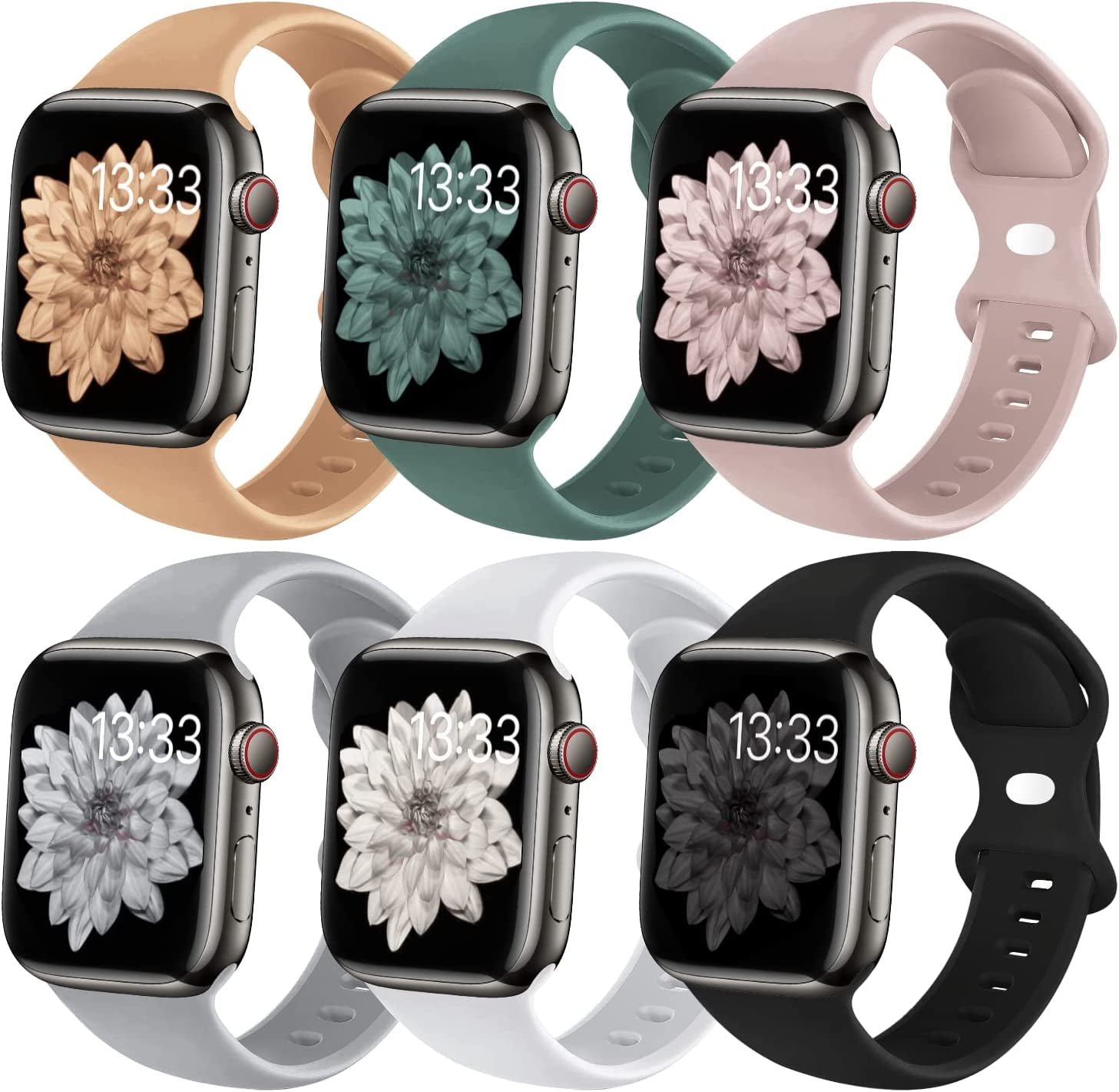  5 Pieces Watch Band Charm for Apple Watch Ultra/8/7/SE