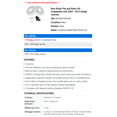 thumbnail image 2 of Rear Brake Pad and Rotor Kit - Compatible with 2009 - 2013 Dodge Journey 2010 2011 2012, 2 of 2