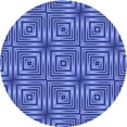 thumbnail image 1 of Ahgly Company Indoor Round Patterned Sky Blue Dress Blue Area Rugs, 6' Round, 1 of 6