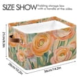 thumbnail image 4 of Yayeee Canvas Storage Basket with Handles for Shelves Fabric Bins Closet Organizer, Abstract Floral Art, 4 of 8