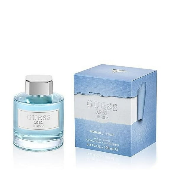 Guess 1981 Indigo Eau de Toilette Spray for Women, Blue, NS, 3.4 Fl Oz