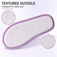 thumbnail image 4 of Women’s Memory Foam House Slippers, Plush Fleece-Lined Closed-Toe Indoor Shoes with Textured Non-Slip Sole, 4 of 6