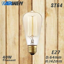 Edison Bulb E27 Incandescent Retro Lamp 40W 220V ST64 A19 T45 T10 G80 G95 Antique Vintage Bulb Edison Lamp filament Light bulb