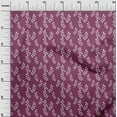 thumbnail image 2 of oneOone Polyester Lycra Dark Magenta Fabric Florals Sewing Craft Projects Fabric Prints By Yard 56 Inch Wide, 2 of 5