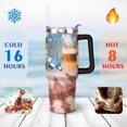 thumbnail image 4 of Cup with Handle and Straws 40 oz Vacuum Insulated Abstract Modern Oil Painting Travel Cup Birthday Present for Women Girls Daughter Mom Gifts for Him/Her Water Bottle, 4 of 7