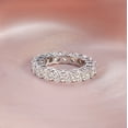 thumbnail image 2 of 6 Carat | EGL Certified Round Shape Lab Grown Diamond Eternity Ring For Women | 14K White Gold | GH-SI1 Quality Friendly Diamonds, 2 of 6