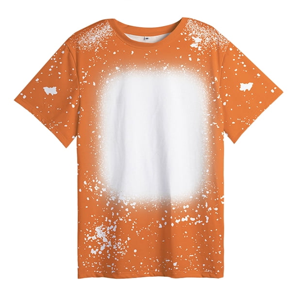 Blusa Termica Gibobby Camiseta de Manga corta Estampado primavera verano Niñas pequeñas Anaranjado 2-3 Años