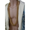 thumbnail image 6 of Fashion Unisex Necklace Gold Metal Chains Extra Long Chunky Thick Links, 6 of 8