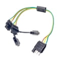 thumbnail image 1 of DYNWAVECA Universal 4-Way Flat Y-Splitter Trailer Light Wiring Plugs Adapters LED Strip Brake Turn Tailgate Light Bar Plug Adapter Extension Harness, 1 of 7