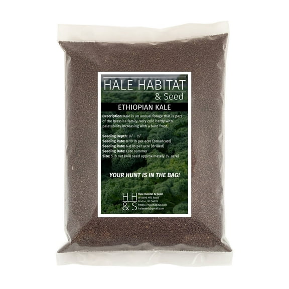 Hale Habitat & Seed Kale Food Plot Seed, 5 lbs