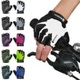 thumbnail image 4 of BOODUN Gants de Musculation Respirants en Silicone Demi-Doigt, Durables et Absorbant les Chocs, Bleu TG, Modèle 2181082, Idéal pour les Amateurs de Cyclisme et de Fitness, 4 of 6