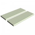 thumbnail image 1 of Geometric Bench Cushion Set of 2, Retro Big Squares Checked Pattern in Soft Colors Monochrome Tile Print, Standard Size Foam Pad and Decorative Cover, Lime Green White, by Ambesonne, 1 of 4
