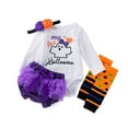 thumbnail image 5 of Odeerbi Baby Pants Toddler Cartoon Witch 2025 Long Sleeve Mesh Shorts Girl Suit, 5 of 9