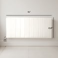 thumbnail image 6 of Virtu Upholstered Queen Headboard No Tools Required Peel and Stick Bed Headboard Only, Off White, 6 of 8