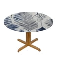 thumbnail image 3 of Acheng Leaves Wallpaper Pattern Round Tablecloth 100% Polyester Fiber 46-50, 3 of 8