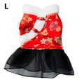 thumbnail image 2 of Ropa de perro vestidos de cachorro traje tang traje chino año nuevo estilo invierno calidez múltiples patrones elegantes perros traje para Bichon l Florecer rojo Advancent PT000711-12, 2 of 7