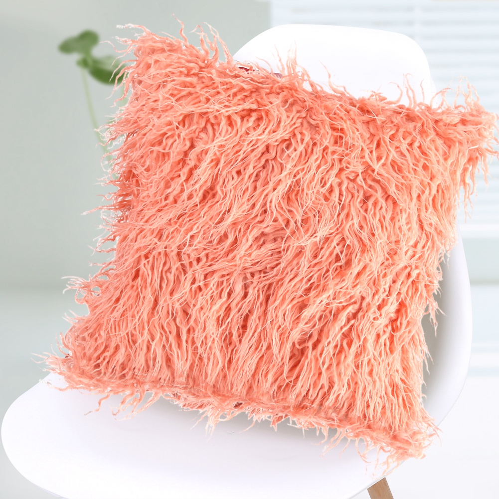 Greensen Fluffy Sofa Pillow,Throw Fur Fluffy Sofa Pillow Soft Plush Luxury Cushion Cover Home
