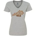 thumbnail image 3 of Inktastic Happy Fall Y'all Kentucky Women's V-Neck T-Shirt, 3 of 5