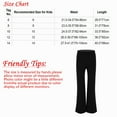 thumbnail image 7 of LiiYii Kids Boys Classic Solid Color Stretchy Latin Jazz Dance Bootcut Pant Trouser Dancewear Black 6, 7 of 7