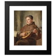 thumbnail image 2 of Ernst Nowak 15x18 Black Modern Framed Museum Art Print Titled - Music Monk, 2 of 5