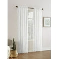 thumbnail image 1 of Mainstays Floral Lace Sheer Rod Pocket Window Curtains Panel, 1 of 1