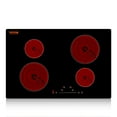 thumbnail image 1 of VEVOR Built in Electric Stove Top, 23.2 x 20.5 inch 4 Burners, 240V Glass Radiant Cooktop with Sensor Touch Control, Timer & Child Lock Included, 9 Power Levels for Simmer Steam Slow Cook Fry, 1 of 9