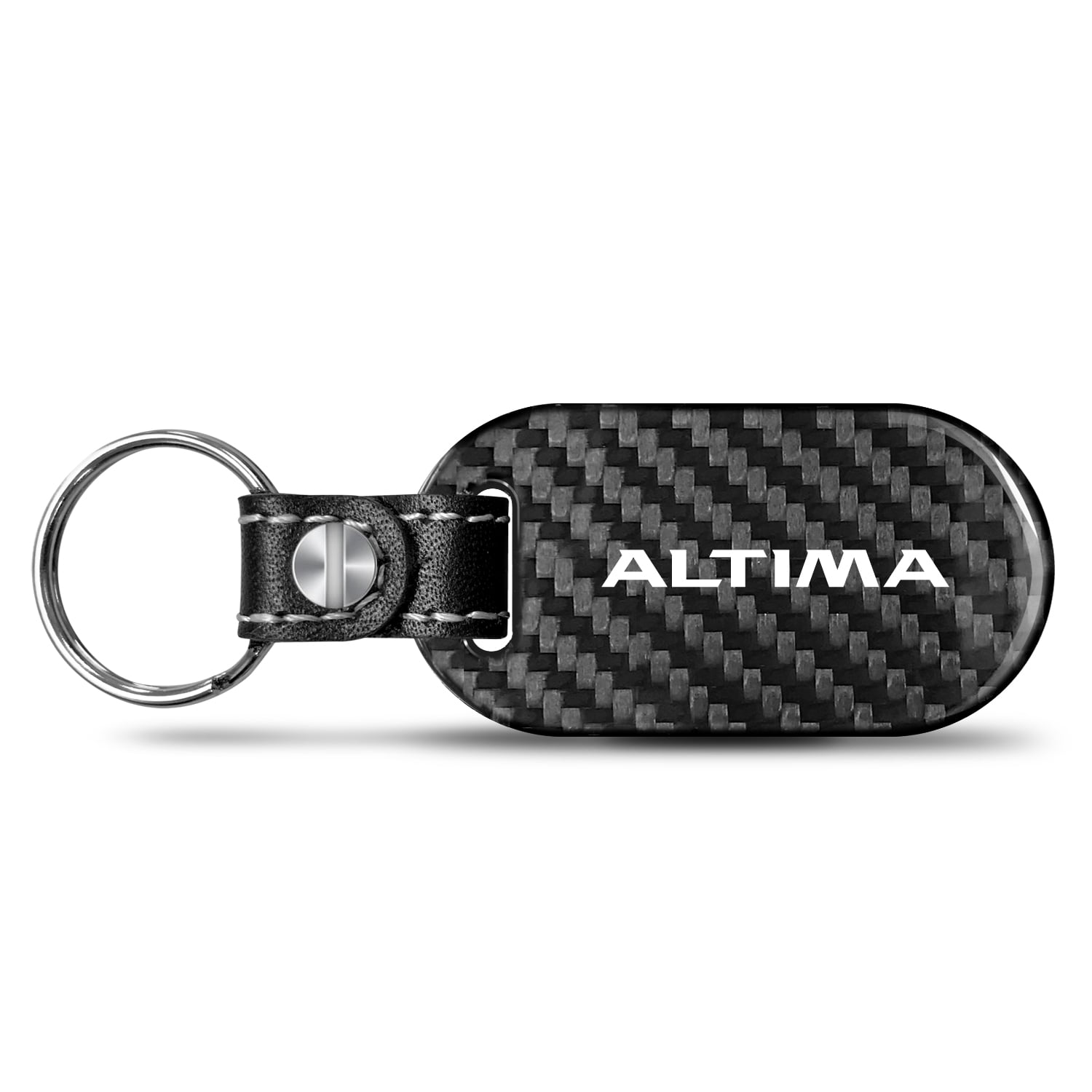 for Altima 100% Real Carbon Fiber 3 mm Thick Tag Style Key Chain Keychain
