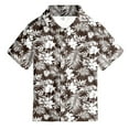 thumbnail image 3 of Kiijoy Toddler Boys Hawaii Beach Button-Down Shirt Summer Short Sleeve Shirt, Sizes 3-13, 3 of 3