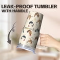thumbnail image 5 of 20oz Chicken Graphic Tumbler with Handle Insulated Travel Mug Popular Birthday Christmas Gift for Chicken Enthusiasts Women Men Cup Holder Friendly Wide Mouth for Ice Hot Coffee Cold Soda Daily Use, 5 of 6