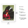 thumbnail image 2 of Travel Canadian Pacific Railway - Royal Hudson 2850 Steam Locomotive - Vintage Railroad Travel Poster by Peter Ewart c.1942 - Bamboo Fine Art 290gsm Paper (Unframed) 17x22in, 2 of 4