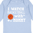 thumbnail image 4 of Inktastic I Watch Basketball with Mommy Boys Long Sleeve Baby Bodysuit, 4 of 5