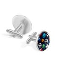 thumbnail image 3 of Football Stylish Stainless Steel Cufflinks Set for Men – for Dress Shirts and Suits – Ideal for Formal Events, 3 of 6