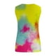 thumbnail image 5 of Tank Top Mujeres Verano Mujer sin mangas Floral impreso botón de talla grande camisetas sin mangas suelta cuello redondo chaleco camisetas túnicas camiseta (Yellow, XXXXL), 5 of 6