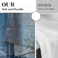 thumbnail image 3 of Farmhouse Kitchen Curtains Blue Abstract Window Curtains Short Tier Curtains Over Sink, Modern Art Painting Decor Rod Pocket Window Drapes Set of 2 (26x36 Inch), 3 of 6