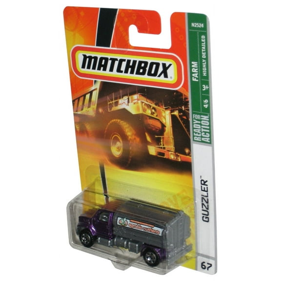 Matchbox Farm 4/6 (2007) Agrobio Nutrients Purple Guzzler Toy Truck #67