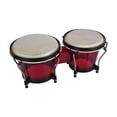 thumbnail image 4 of 6'' and 7'' Bongo Drum Set Crafted Educational Toy for Party Toy Children Indoor Red, 4 of 8