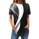 thumbnail image 1 of Fiudx Camisetas para Mujer Blusa de Manga Corta Vendida a La Moda para Mujer, Blusas Informales con Cuello Redondo, 1 of 3