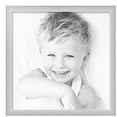thumbnail image 2 of ArtToFrames 24" x 24" Metro Ice Silver Black Picture Frame, 24x24 inch Silver Wood Poster Frame (WOM-5247),  Pack, 2 of 7