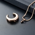 thumbnail image 6 of Moon Cremation Urn Necklaces for Ashes Stainless Steel Cremation Jewelry Keepsake Urn Necklace for Human Pet Ashes Memorial Jewelry Funeral Jewelry for Women Men, 6 of 8