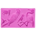 thumbnail image 1 of Silicone Mold,Bird Pattern Fondant Cake Soft Candy Mold Fondant Cake Molds Built for the Future, 1 of 5