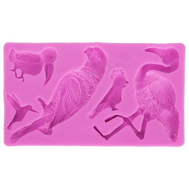 Silicone Mold,Bird Pattern Fondant Cake Soft Candy Mold Fondant Cake Molds Built for the Future