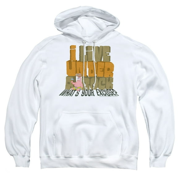 Spongebob What'S Your Excuse? Unisex Adult Pull-Over Hoodie