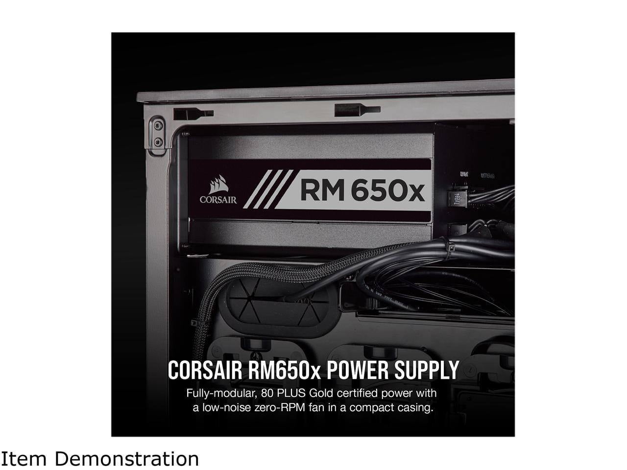 Våbenstilstand Registrering Kontoret CORSAIR RMx Series RM650x 2018 CP-9020178-NA 650W ATX12V / EPS12V 80 PLUS  GOLD Certified Full Modular Power Supply - Walmart.com