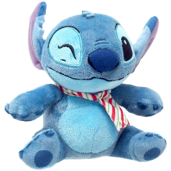 Disney Stitch Holiday Small Plush - Stitch in Scarf