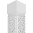 thumbnail image 4 of Ekena Millwork 12"W x 10'H Craftsman Classic Square Non-Tapered Mosaic Fretwork Column w/ Standard Capital & Standard Base, 4 of 8