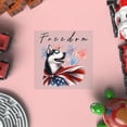thumbnail image 4 of Freedom Siberian Husky on Independence Day 4th of July Cutout Transfer Sticker Husky Dog Lover Gifts Transparent Decal Art Decor - 01005, 4 of 5