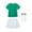 Green, variant on Girls First Day of School Outfits Set Casual Short Sleeve Tees Skirts Rainbow Socks Cotton Summer Going Out Clothes 3 Years, Green