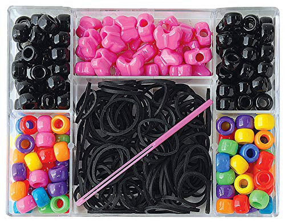 Small Hair Bead Box Kit for Kids Ages 6+ 