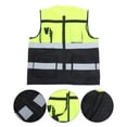 thumbnail image 3 of Chaleco reflectante de seguridad Práctico Chaleco ligero de alta visibilidad para seguridad laboral Tráfico de voluntarios de emergencia (Amarillo), 3 of 7